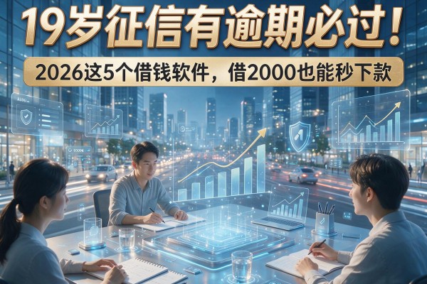 19岁征信有逾期必过！2026这5个借钱软件，借2000也能秒下款