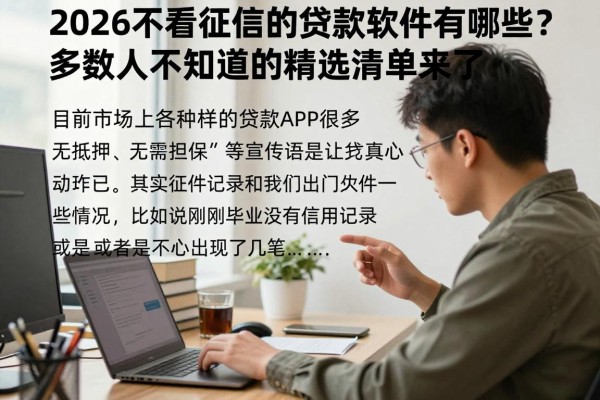 2026不看征信的贷款软件有哪些？多数人不知道的精选清单来了！