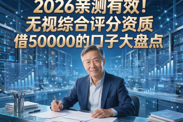 2026亲测有效！无视综合评分资质，借50000的口子大盘点