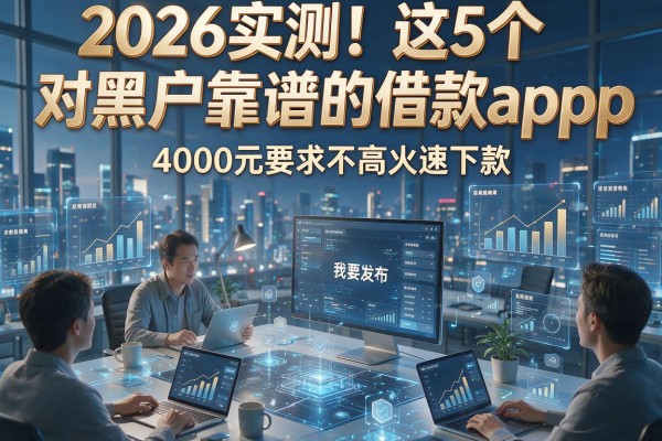2026实测!这5个对黑户靠谱的借款app,4000元要求不高火速下款
