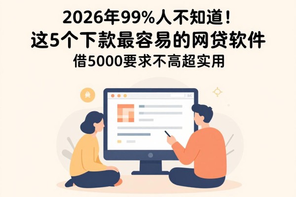 2026年99%人不知道！这5个下款最容易的网贷软件，借5000要求不高超实用