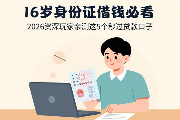 16岁身份证借钱必看！2026资深玩家亲测这5个秒过贷款口子