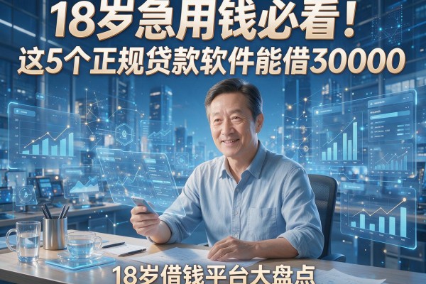 18岁急用钱必看！这5个正规贷款软件能借30000，18岁借钱平台大盘点
