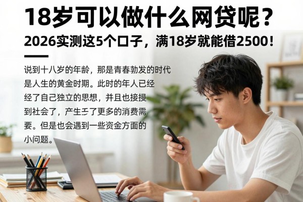 18岁可以做什么网贷呢？2026实测这5个口子，满18岁就能借2500！