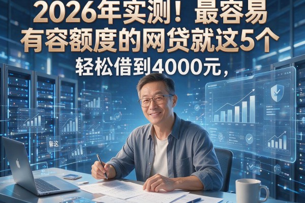 2026年实测！最容易有额度的网贷就这5个，轻松借到4000元