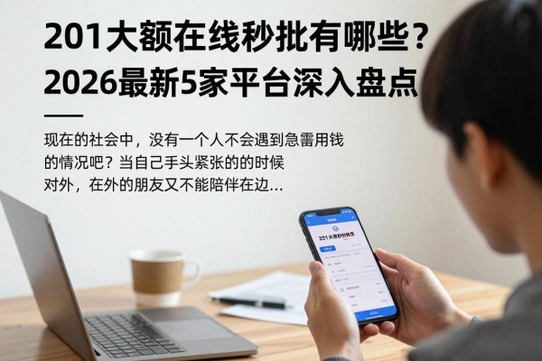 201大额在线秒批网贷有哪些?2026最新5家平台深入盘点