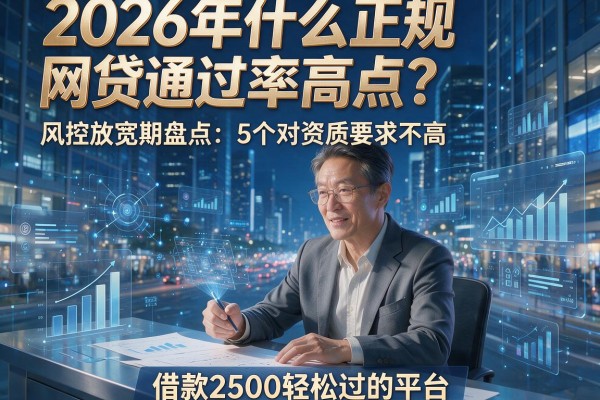2026年什么正规网贷通过率高点?风控放宽期盘点:5个对资质要求不高、借款2500轻松过的平台
