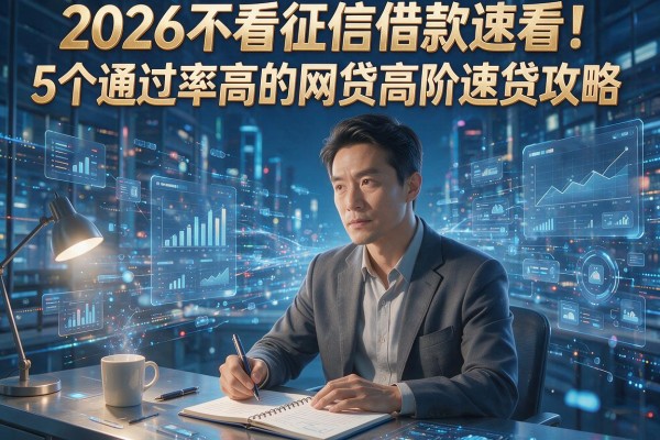 2026不看征信借款速看!5个通过率高的网贷高阶速贷攻略