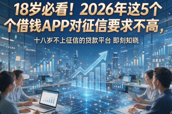 18岁必看！2026年这5个借钱APP对征信要求不高，十八岁不上征信的贷款平台即刻知晓