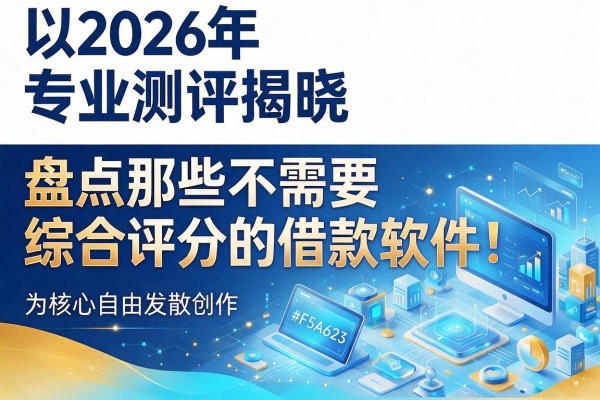 2026年专业测评揭晓：盘点那些不需要综合评分的借款软件！