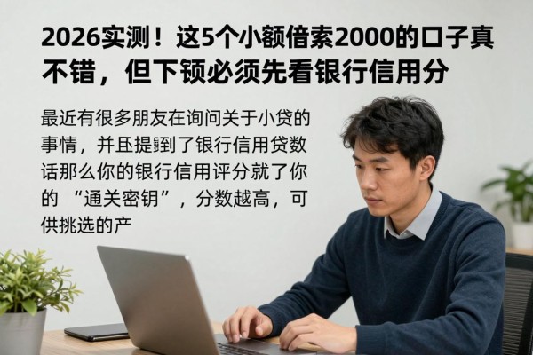2026实测!这5个小额借款2000的口子真不错,但下款必须先看银行信用分
