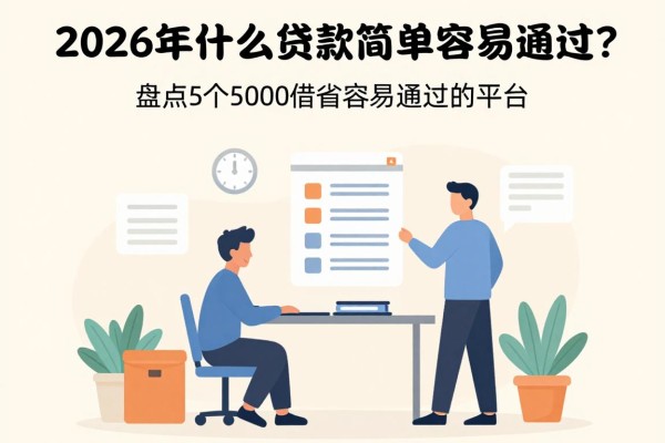 2026年什么贷款简单容易通过?盘点5个5000借款容易通过的平台