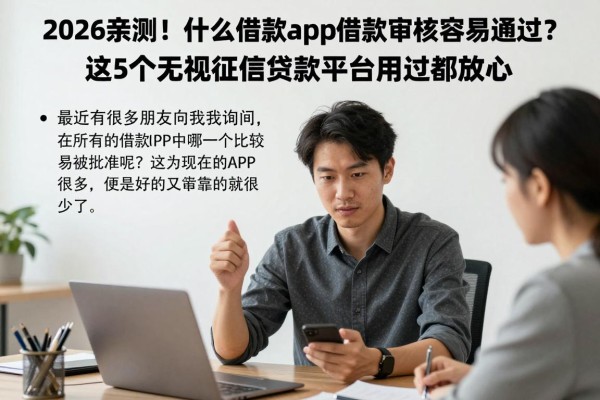 2026亲测！什么借款app借款审核容易通过？这5个无视征信贷款平台用过都放心