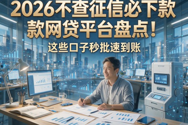 2026不查征信必下款网贷平台盘点!这些口子秒批速到账
