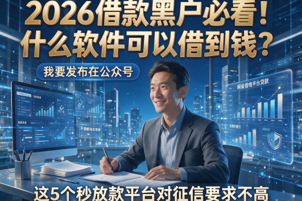 2026借款黑户必看！什么软件可以借到钱？这5个秒放款平台对征信要求不高