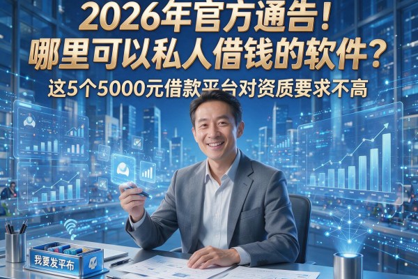 2026年官方通告！哪里可以私人借钱的软件？这5个5000元借款平台对资质要求不高