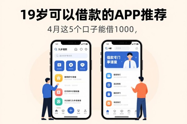 19岁可以借款的app推荐！4月这5个口子能借1000，速看