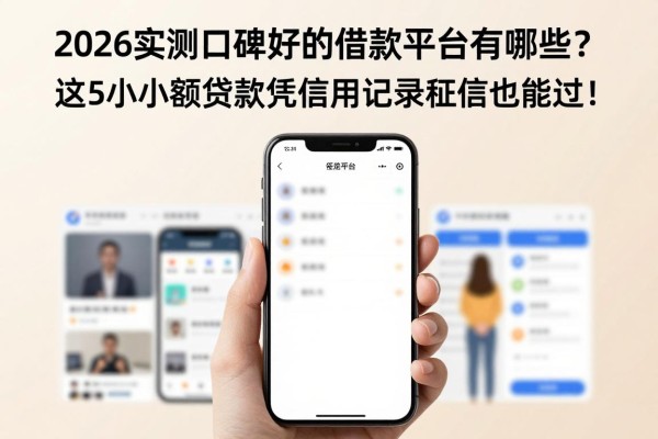 2026实测口碑好的借款平台有哪些？这5个小额贷款凭信用记录和征信也能过！