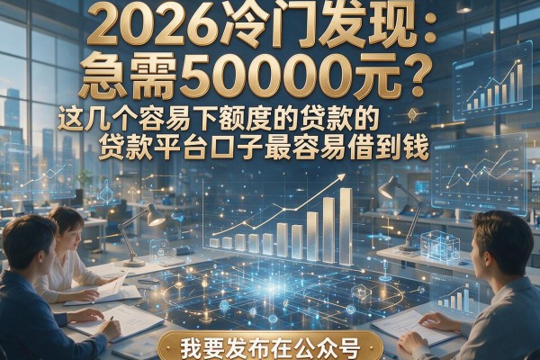 2026冷门发现:急需50000元?这几个容易下额度的贷款平台口子最容易借到钱!