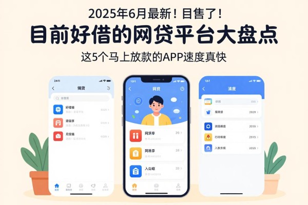 2025年6月最新！目前好借的网贷平台大盘点，这5个马上放款的APP速度真快