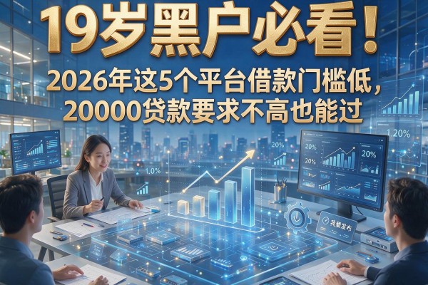 19岁黑户必看！2026年这5个平台借款门槛低，20000贷款要求不高也能过