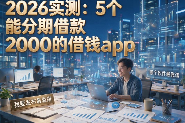 2026实测:5个能分期借款2000的借钱app,哪个软件最靠谱?