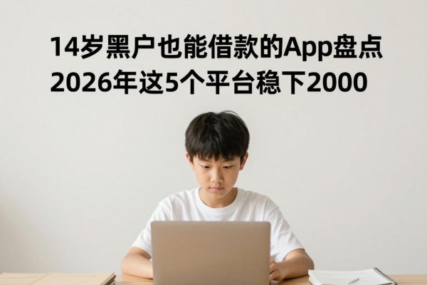 14岁黑户也能借款的App盘点，2026年这5个平台稳下2000
