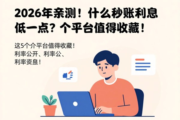2026年亲测！什么网贷秒到账利息低一点？这5个平台值得收藏！