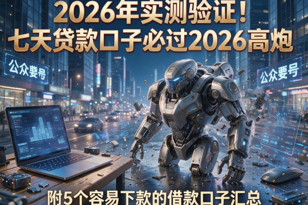 2026年实测验证！七天贷款口子必过2026高炮，附5个容易下款的借款口子汇总