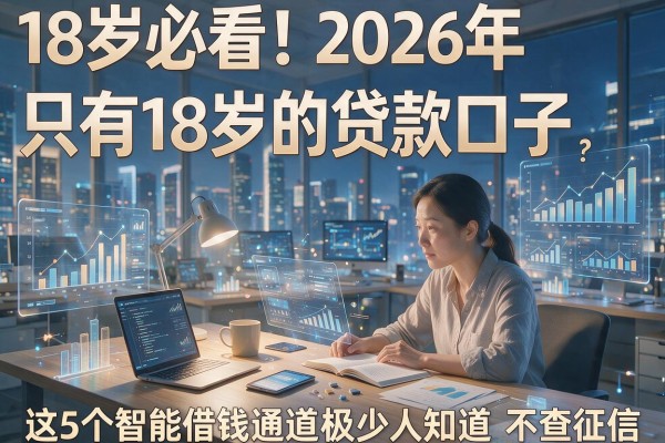 18岁必看!2026年只有18岁的贷款口子,这5个智能借钱通道极少人知道且不查征信