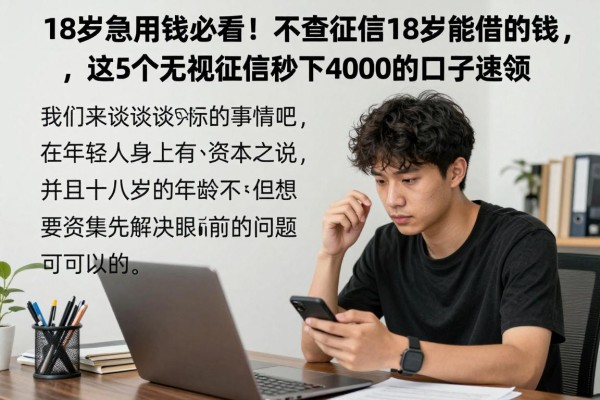 18岁急用钱必看！不查征信18岁能借的钱，这5个无视征信秒下4000的口子速领