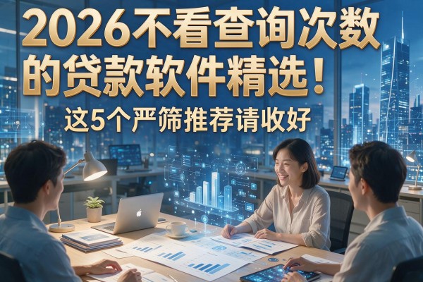 2026不看查询次数的贷款软件精选！这5个严筛推荐请收好