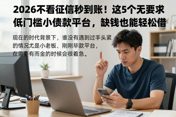 2026不看征信秒到账！这5个无要求低门槛小额贷款平台，缺钱也能轻松借