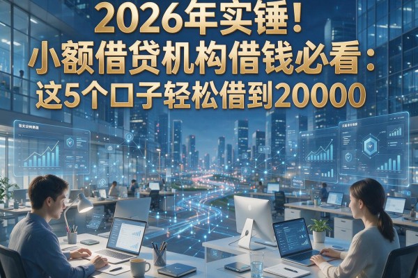 2026年实锤！小额借贷机构借钱必看：这5个口子轻松借到20000