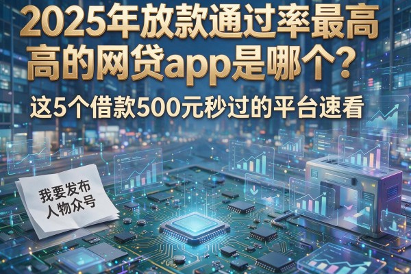 2025年放款通过率最高的网贷app是哪个？这5个借款500元秒过的平台速看