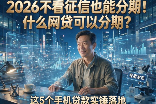 2026不看征信也能分期!什么网贷可以分期?这5个手机贷款实锤落地