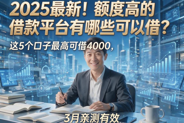 2025最新!额度高的借款平台有哪些可以借?这5个口子最高可借4000,3月亲测有效!