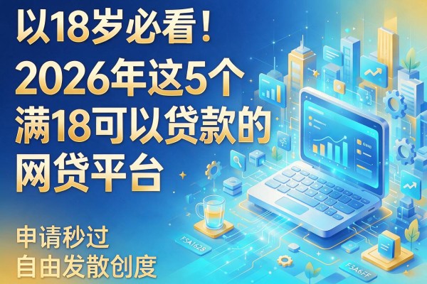 18岁必看!2026年这5个满18可以贷款的网贷平台,申请秒过无难度