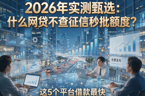2026年实测甄选：什么网贷不查征信秒批额度？这5个平台借款最快！