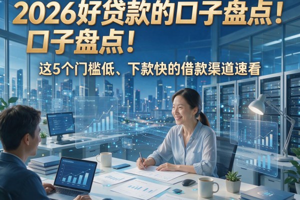 2026好贷款的口子盘点！这5个门槛低、下款快的借款渠道速看