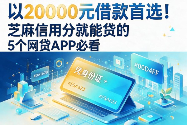 20000元借款首选!凭身份证+芝麻信用分就能贷的5个网贷APP必看