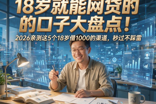 18岁就能网贷的口子大盘点！2026亲测这5个18岁借1000的渠道，秒过不踩雷
