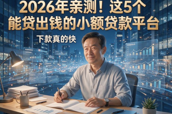 2026年亲测!这5个能贷出钱的小额贷款平台,下款真的快