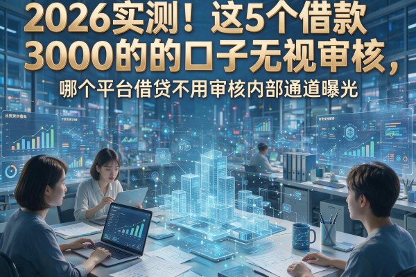 2026实测!这5个借款3000的口子无视审核,哪个平台借贷不用审核内部通道曝光