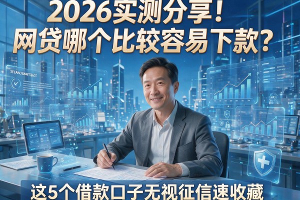 2026实测分享！网贷哪个比较容易下款？这5个借款口子无视征信速收藏