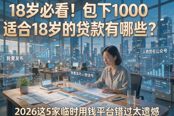18岁必看!包下1000适合18岁的贷款有哪些?2026这5家临时用钱平台错过太遗憾