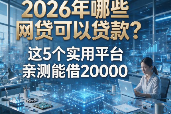 2026年哪些网贷可以贷款？这5个实用平台亲测能借20000！