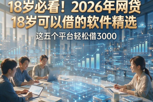18岁必看！2026年网贷18岁可以借的软件精选，这五个平台轻松借3000