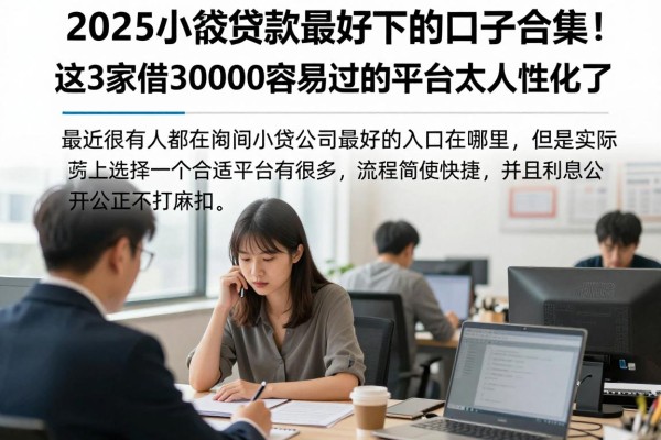 2025小额贷款最好下的口子合集！这3家借30000容易过的平台太人性化了