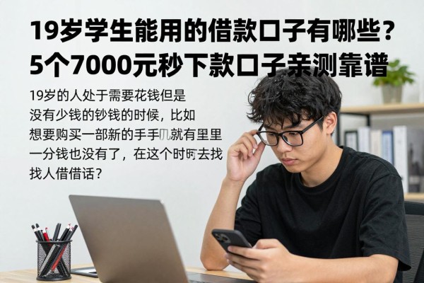 19岁学生能用的借款口子有哪些？5个7000元秒下款口子亲测靠谱